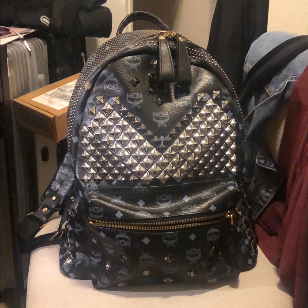 Medium MCM Black backpack